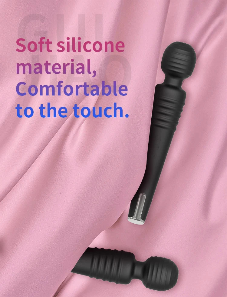 Rechargeable AV Vibrator Adult Toy for Solo Play & Couple Intimacy 20 Vibration Patterns 3 Intensity Levels Enhanced Pleasure