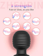 Rechargeable AV Vibrator Adult Toy for Solo Play & Couple Intimacy 20 Vibration Patterns 3 Intensity Levels Enhanced Pleasure