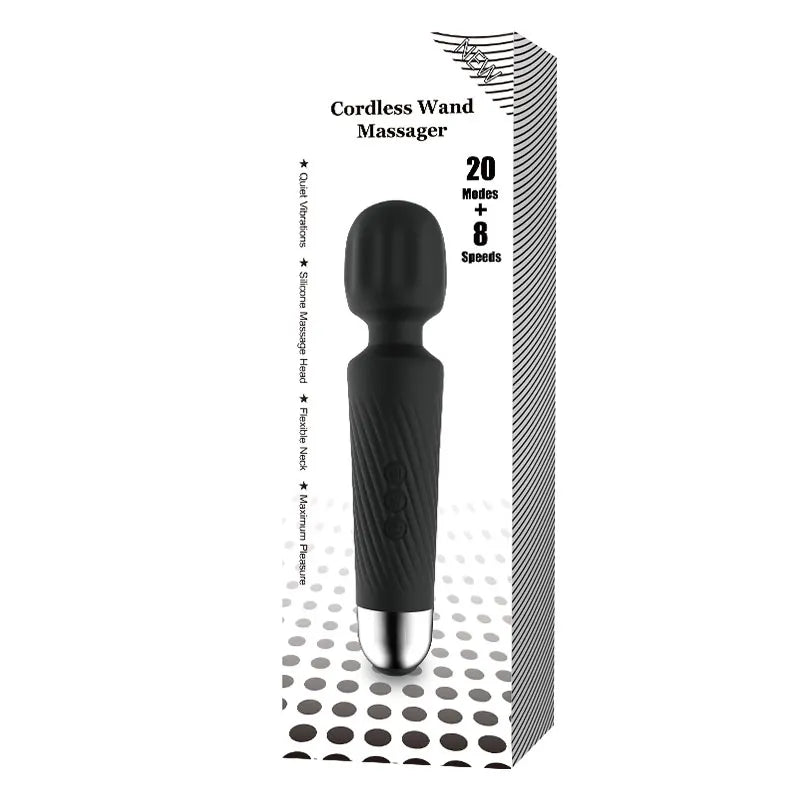 Custom Rechargeable Wireless Adult Toy Cordless Vibrating Av Massager Wand Vibrator for Women