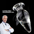 5/5.5cm Glass Anal Plug Smooth Lead-Free Glass Butt Plug Anal Dilatation Training Sex Toys For Women Men Gay Prostate Massage