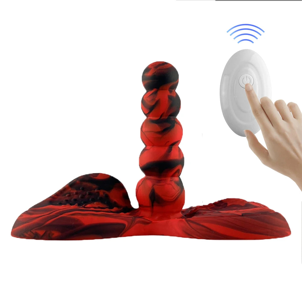 Horse Dildo Vibrator 2 in 1 Silicone Butt Plug Animal Penis G-spot Stimulator Hands-free Masturbation Sex Toys for Women Lesbian