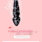 Black Crystal Glass Toys Dildo Anal Plug Gay Sex Toys Double Anal Beads For Men/Women Vaginal Anal Dilation Butt Plug