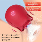 Rose Vibrator Toy For Women Vacuum Stimulator Oral Nipple Clit Sucker Female Sex Toys Goods for Female Adults