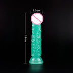 Green Dildos Glow in The Dark Realistic Penis Sex Toys for Women Masturbation Dick Orgasmic G-spot Anal Massager Butt Plug