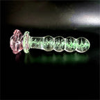 Luminous Glass Dildo Rose Anal Plug Glow in The Dark Butt Plug Anal Beads Penetration Anal Couples Play Adult Sex Toy