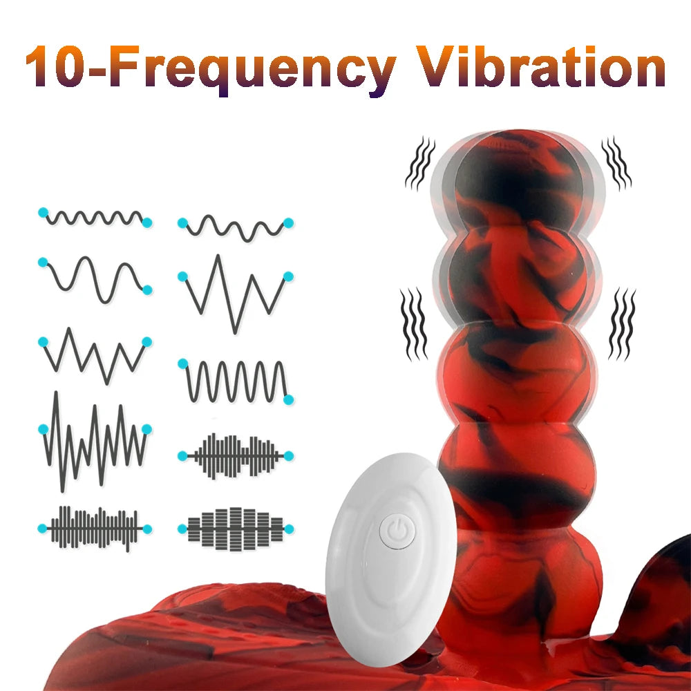 Horse Dildo Vibrator 2 in 1 Silicone Butt Plug Animal Penis G-spot Stimulator Hands-free Masturbation Sex Toys for Women Lesbian