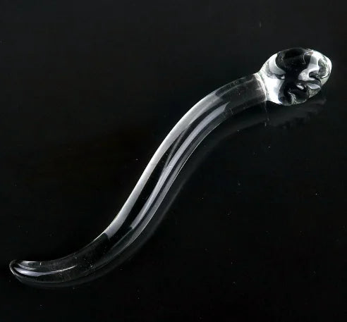 Glass Dildos Wand Crystal Sex Toys Anal Plugs Vagina Stimulator Curve Glass Self-Pleasure Erotic Glass Sex Toys