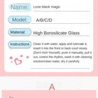 Black Crystal Glass Toys Dildo Anal Plug Gay Sex Toys Double Anal Beads For Men/Women Vaginal Anal Dilation Butt Plug