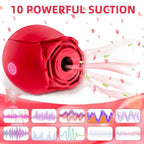Rose Vibrator Toy For Women Vacuum Stimulator Oral Nipple Clit Sucker Female Sex Toys Goods for Female Adults
