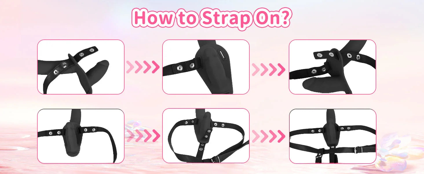 Wearable Double Head Dildo Lesbian Panties Stimulate G-Spot Dildo Anal Vagina Massager Couples Masturbation Sex Toys Adult Produ
