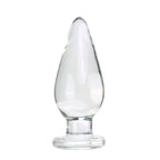 5/5.5cm Glass Anal Plug Smooth Lead-Free Glass Butt Plug Anal Dilatation Training Sex Toys For Women Men Gay Prostate Massage