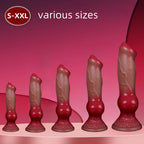 Realistic Animal Dog Dildo Soft Silicone Vaginal Vestibule Plug With Suction Cup Prostate Massager Male Female Masturbator