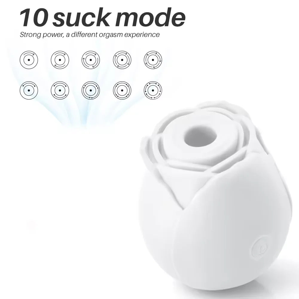 Glow in the Dark Rose Vibe Clitoral Sucking Vibrator Nipple Sucker Clitoris Stimulator Glowing Rose Vibrator Women Sex Rose Toy