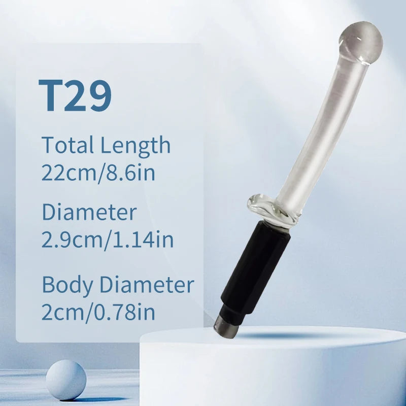 Crystal Clear Glass Dildo Anal Plug Vaginal Anal Beads Dildos 3XLR Glass Dildos Sex toys for Woman Female Masturbator