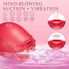 Rose Vibrator Toy For Women Vacuum Stimulator Oral Nipple Clit Sucker Female Sex Toys Goods for Female Adults