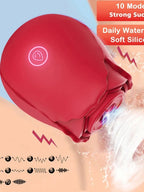 Rose Vibrator Toy For Women Vacuum Stimulator Oral Nipple Clit Sucker Female Sex Toys Goods for Female Adults