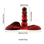 Horse Dildo Vibrator 2 in 1 Silicone Butt Plug Animal Penis G-spot Stimulator Hands-free Masturbation Sex Toys for Women Lesbian