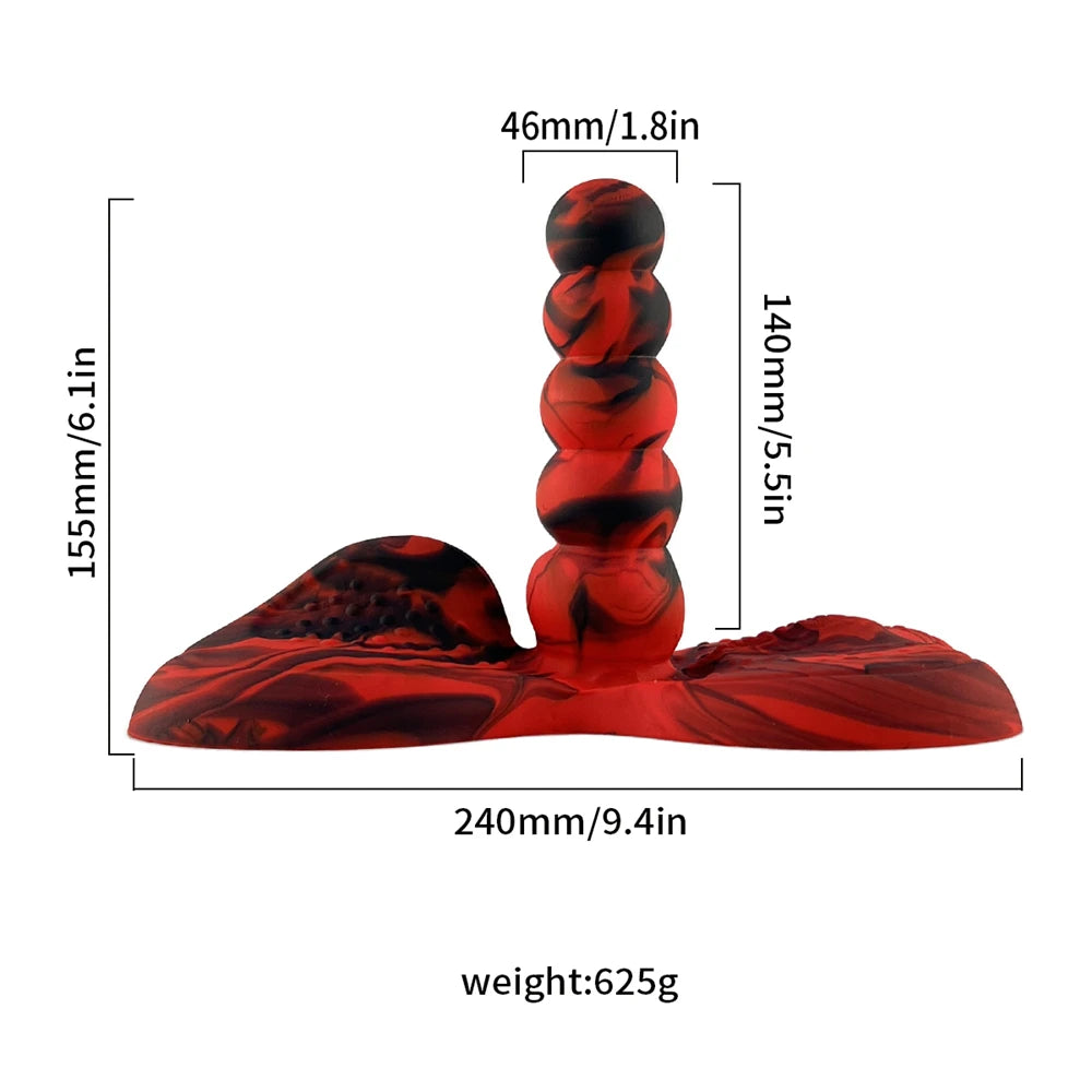 Horse Dildo Vibrator 2 in 1 Silicone Butt Plug Animal Penis G-spot Stimulator Hands-free Masturbation Sex Toys for Women Lesbian