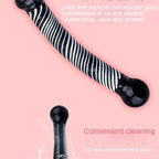 Black Crystal Glass Toys Dildo Anal Plug Gay Sex Toys Double Anal Beads For Men/Women Vaginal Anal Dilation Butt Plug
