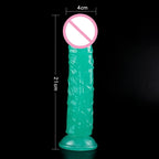 Green Dildos Glow in The Dark Realistic Penis Sex Toys for Women Masturbation Dick Orgasmic G-spot Anal Massager Butt Plug