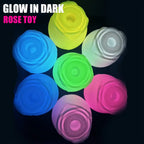 Glow in the Dark Rose Vibe Clitoral Sucking Vibrator Nipple Sucker Clitoris Stimulator Glowing Rose Vibrator Women Sex Rose Toy