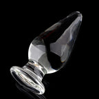 5/5.5cm Glass Anal Plug Smooth Lead-Free Glass Butt Plug Anal Dilatation Training Sex Toys For Women Men Gay Prostate Massage