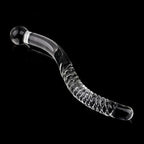 Glass Dildos Wand Crystal Sex Toys Anal Plugs Vagina Stimulator Curve Glass Self-Pleasure Erotic Glass Sex Toys
