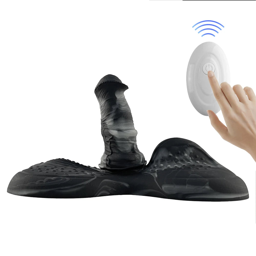 Horse Dildo Vibrator 2 in 1 Silicone Butt Plug Animal Penis G-spot Stimulator Hands-free Masturbation Sex Toys for Women Lesbian