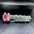 Luminous Glass Dildo Rose Anal Plug Glow in The Dark Butt Plug Anal Beads Penetration Anal Couples Play Adult Sex Toy