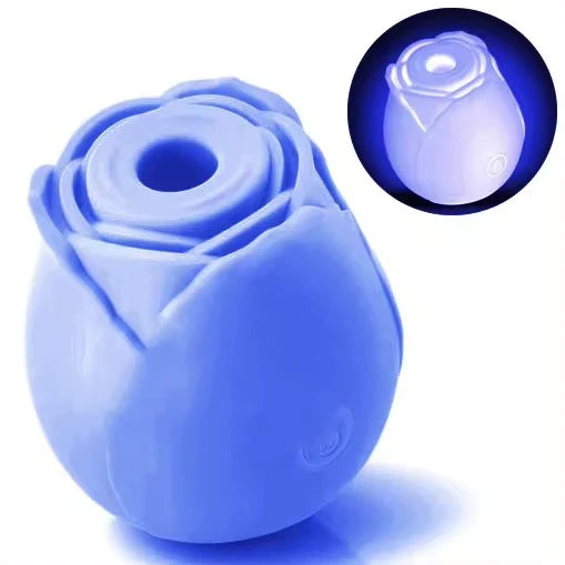 Glow in the Dark Rose Vibe Clitoral Sucking Vibrator Nipple Sucker Clitoris Stimulator Glowing Rose Vibrator Women Sex Rose Toy