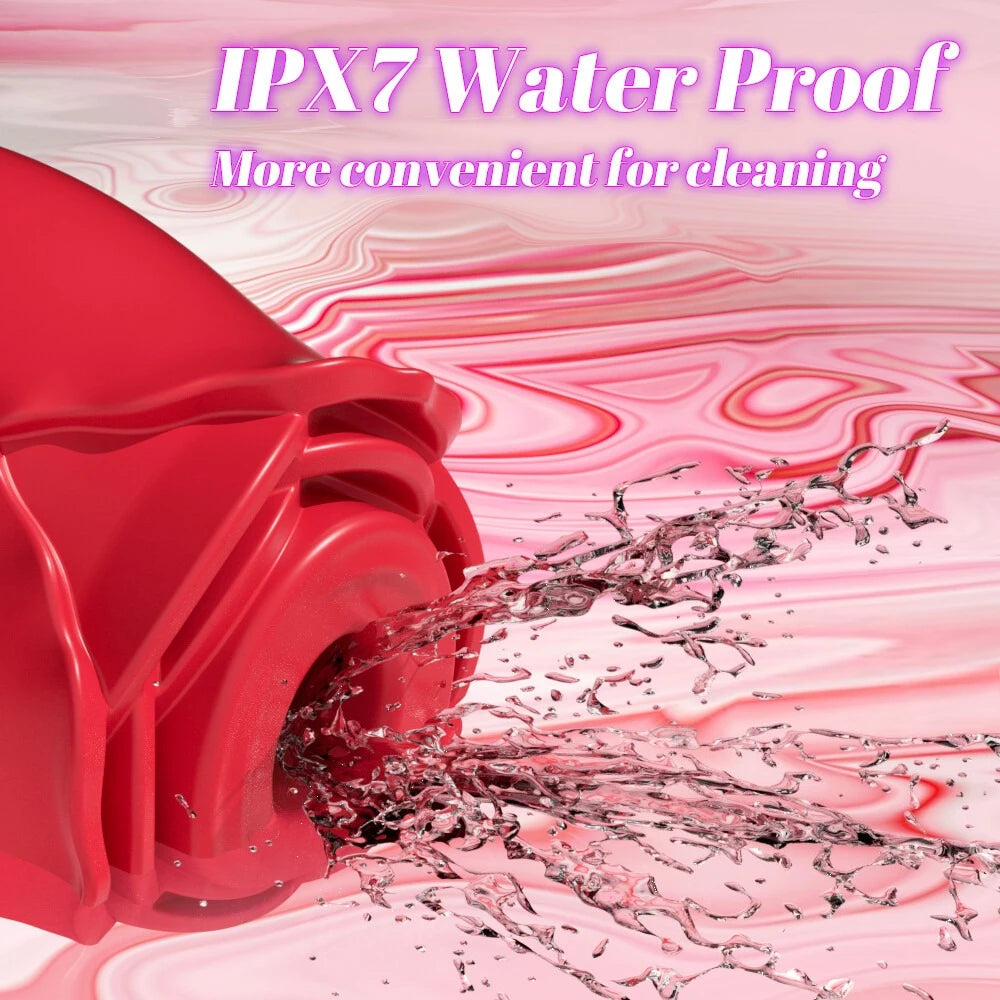 Rose Vibrator Toy For Women Vacuum Stimulator Oral Nipple Clit Sucker Female Sex Toys Goods for Female Adults