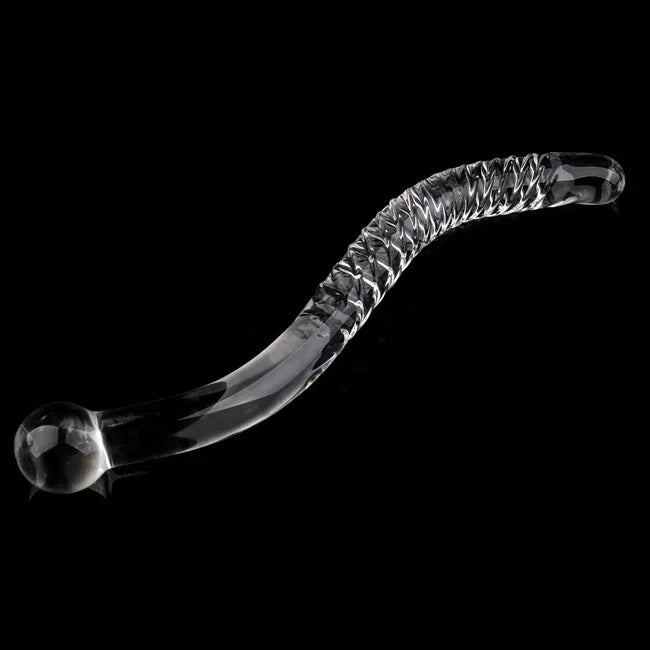 Glass Dildos Wand Crystal Sex Toys Anal Plugs Vagina Stimulator Curve Glass Self-Pleasure Erotic Glass Sex Toys