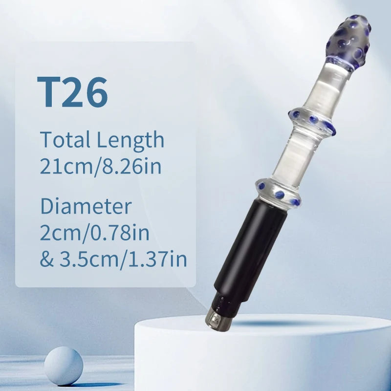 Crystal Clear Glass Dildo Anal Plug Vaginal Anal Beads Dildos 3XLR Glass Dildos Sex toys for Woman Female Masturbator