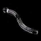 Glass Dildos Wand Crystal Sex Toys Anal Plugs Vagina Stimulator Curve Glass Self-Pleasure Erotic Glass Sex Toys