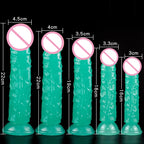 Green Dildos Glow in The Dark Realistic Penis Sex Toys for Women Masturbation Dick Orgasmic G-spot Anal Massager Butt Plug