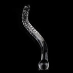 Glass Dildos Wand Crystal Sex Toys Anal Plugs Vagina Stimulator Curve Glass Self-Pleasure Erotic Glass Sex Toys