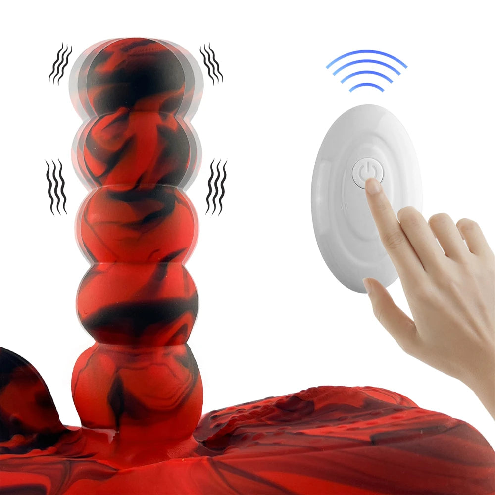 Horse Dildo Vibrator 2 in 1 Silicone Butt Plug Animal Penis G-spot Stimulator Hands-free Masturbation Sex Toys for Women Lesbian